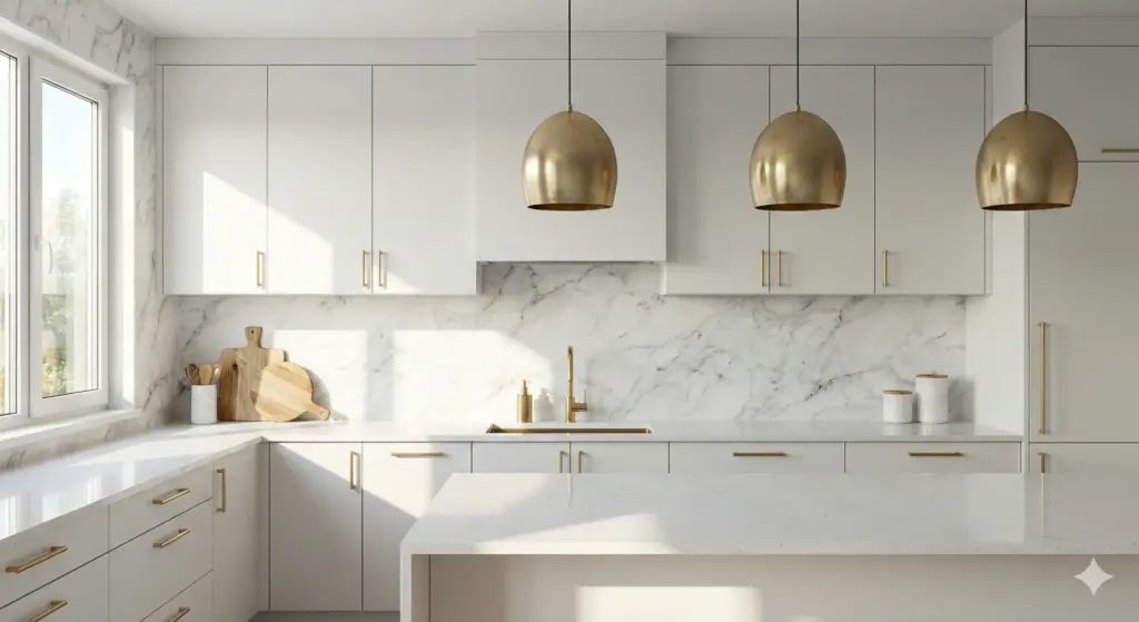 Kitchen Clean Aesthetic with Shape Contrast