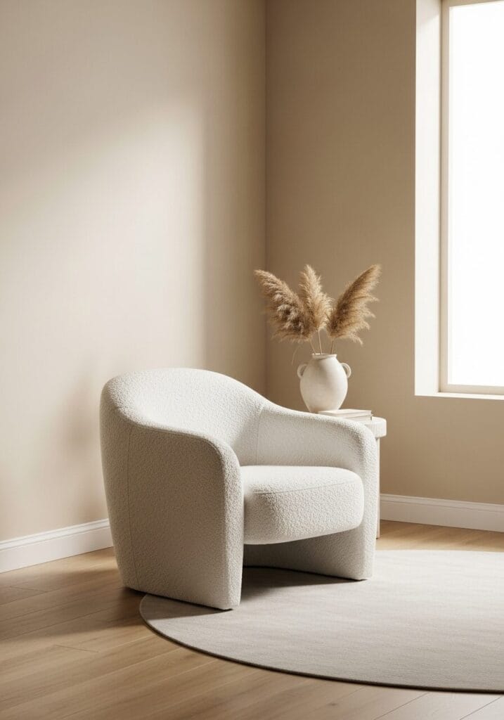 Bouclé Accent Chairs That Look Haute Couture