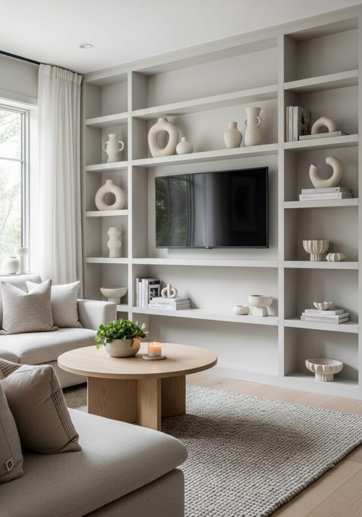 Create a Faux Built-In Bookshelf