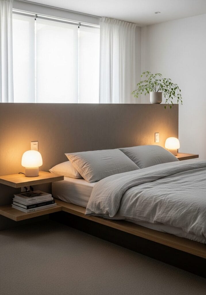 DIY Floating Nightstands