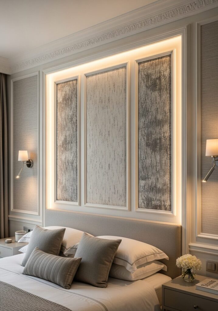 Framed Wallpaper Headboard 2