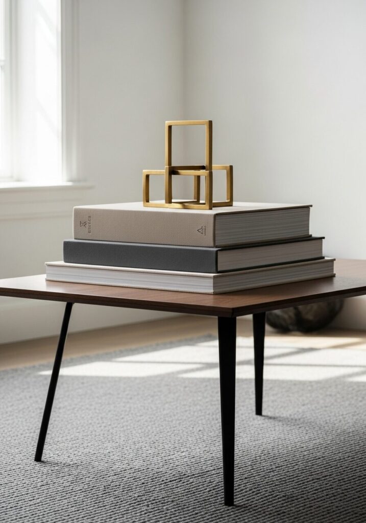 Stacked Coffee Table Books