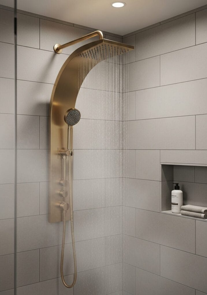 Upgrade to a Curved, High-Pressure Shower Head