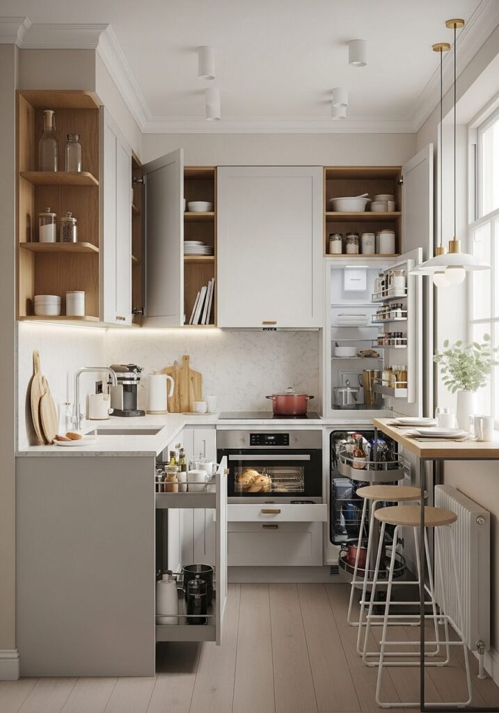 Compact Luxury for Small Kitchens